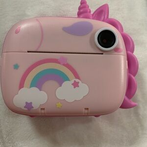 Unicorn themed digital Camera/thermal printer for children